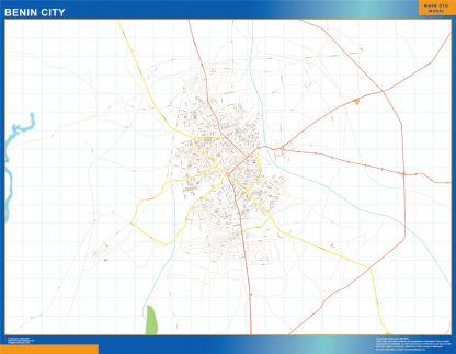 Benin City map Nigeria