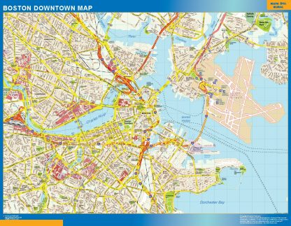 Boston downtown map