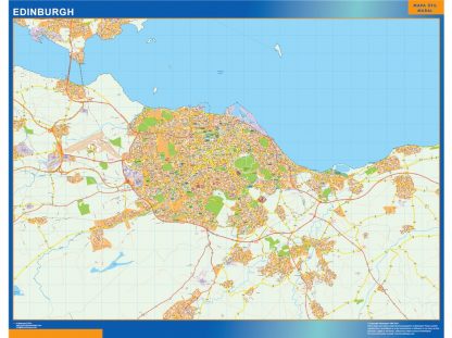 Edinburgh laminated map