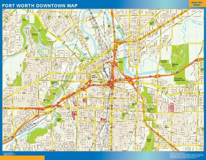 Forth Worth downtown map