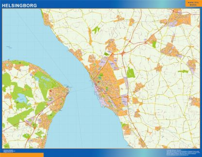 Helsingborg map in Sweden