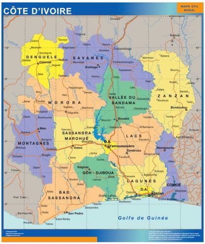 Ivory Coast map