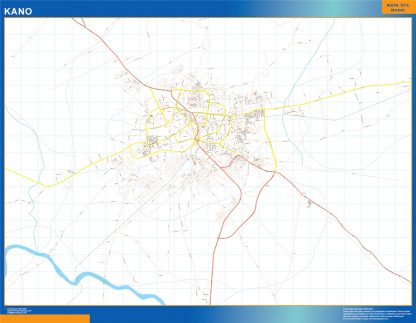 Kano map Nigeria