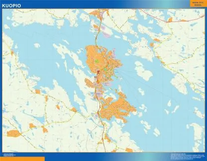 Kuopio map Finland