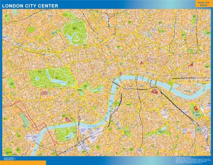 London City downtown map