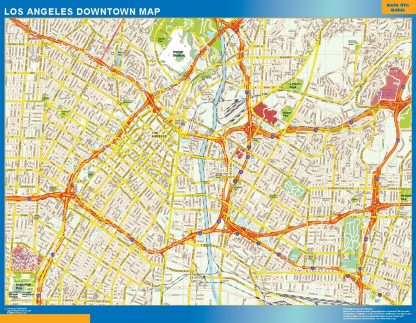 Los Angeles downtown map