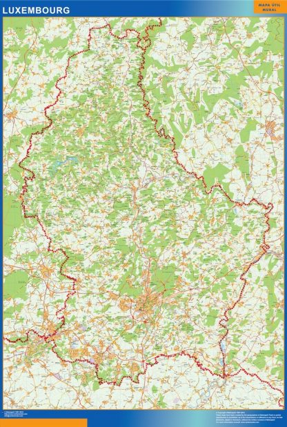 Luxembourg map