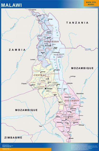 Malawi map