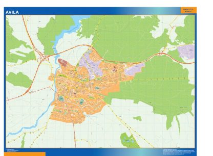 Map of Avila Spain