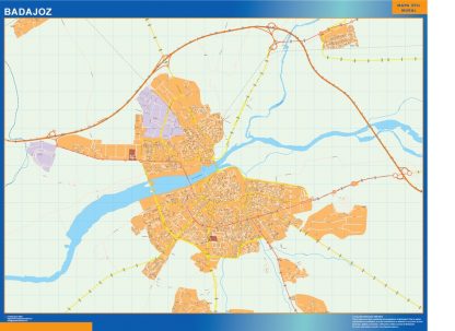 Map of Badajoz Spain