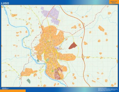 Map of Lugo Spain