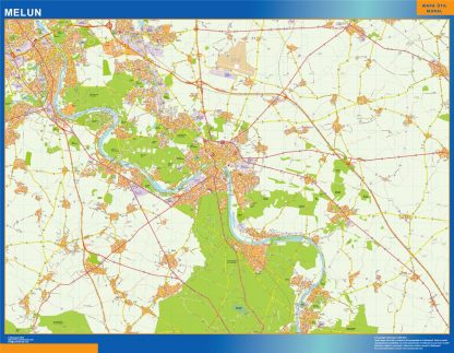 Map of Melun France