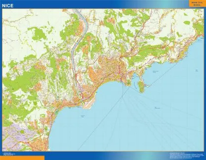 Map of Nice France