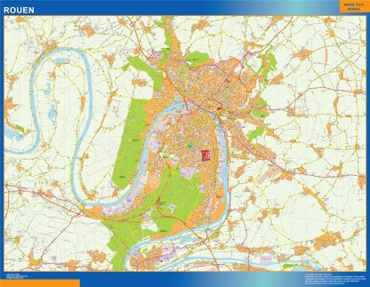 Map of Rouen France