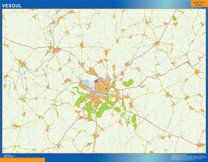 Map of Vesoul France