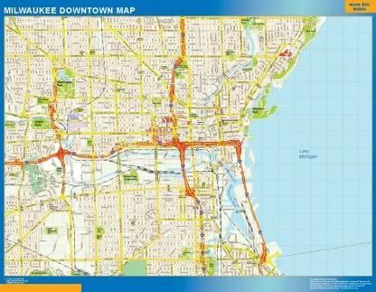 Milwaukee downtown map