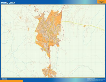 Monclova map Mexico