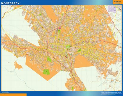 Monterrey map Mexico