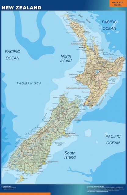 New Zealand map