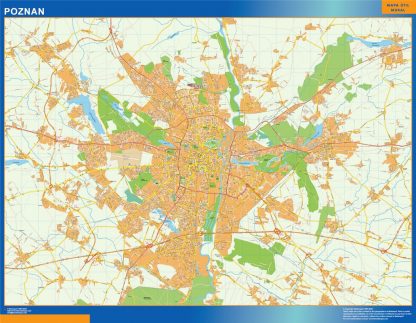 Poznan map Poland