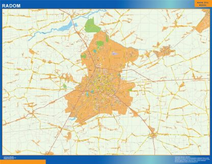 Radom map Poland