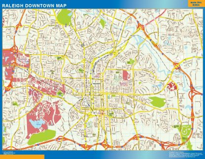 Raleigh downtown map