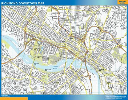 Richmond downtown map