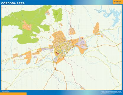 Road map Cordoba Spain