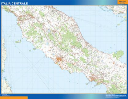 Road map Italy Central