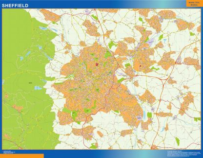 Sheffield laminated map