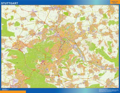 Stuttgart map in Germany