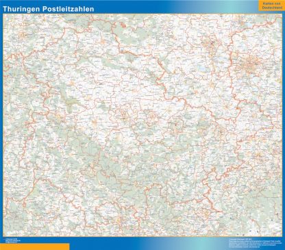 Thuringen zip codes map