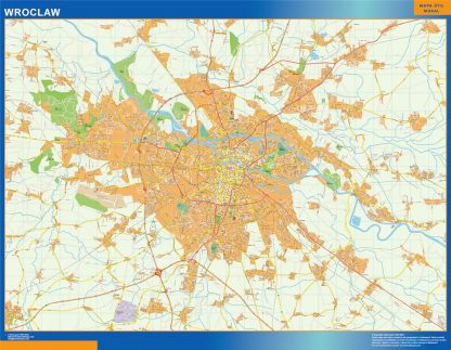 Wroclaw map Poland